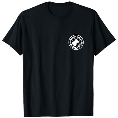 Border Collie Agility Dog Logo Trainer Team Geschenk Artikel T-Shirt