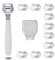 Kit per Pedicure Raschietto con 10 Lame D'argento, Callus Remover, Rimuovi Calli Piedi, Coltelli per Pedicure Multifunzione