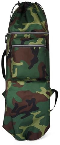 Dostear Cruiser Skateboard Rucksack Zubehör Longboard Tragetasche Kinder Tasche Skate Skater Erwachsene SchutzhüLle Grün Camouflage 84 cm X 32 cm