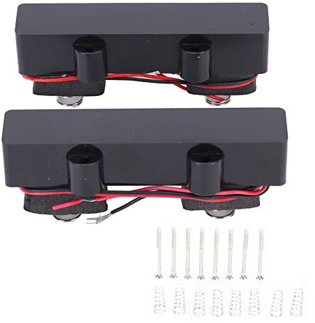 Jeu de 4 cordes de micros pour guitare basse active, micros pour basse électrique et caches de micros scellés(91mm+94mm)