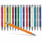 #teamludorf 50x DELTA UNI LACKIERT Metall-Kugelschreiber mit Wunsch-Gravur - Personalisierte Kulis - Stift mit Namen - 16 Farben & 20 Schriftarten - 50 Stück - Orange