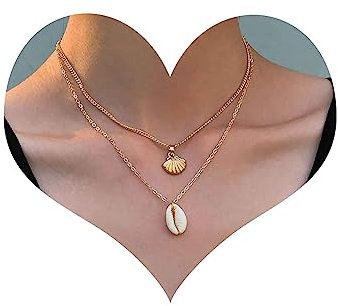 Cimenexe Gold Muschel Anhänger Halskette Vintage Kauri Choker Kette Sommer Schmuck Für Frauen Und Mädchen Geschenke