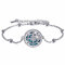 YFN Kompass-Armband, Sterlingsilber, Karte, Kompass-Armband, Abschluss-Freundschafts-Talisman, Reise-Armband, inspirierender Abschluss-Schmuck, Geschenke für Frauen