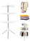Étendoir à linge sur trépied, étendoir à linge pliable à 3 niveaux, porte-vêtements portables à l'intérieur, séchoir à linge avec rotation à 360 °, supports à linge pliables pour sécher les vêtements