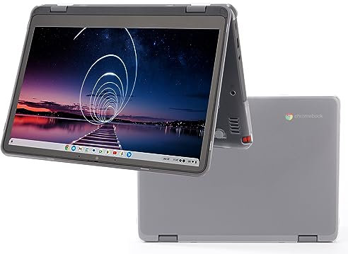 mCover Hard Shell Case ONLY Compatible for 2023~2024 12.2 Lenovo 500E Yoga Chromebook Gen 4 Gen4 2-in-1 Laptop (NOT Fitting Any Other Lenovo Models)- Clear