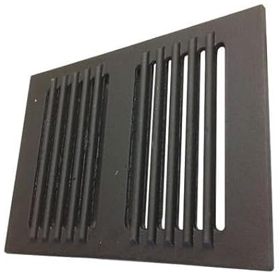 FIGEVIDA Griglia in ghisa per Camino e Stufa a Pellet 34 x 24,8 cm per Caduta Cenere e aereazione