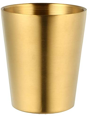 ABOOFAN jarro de Cerveza Gafas de Roca Tazas de Oro de Acero Inoxidable té Vasos de te Tazas Cafe Tazas de Espresso Taza de café de Viaje Vaso de Cerveza Taza para Beber Metal