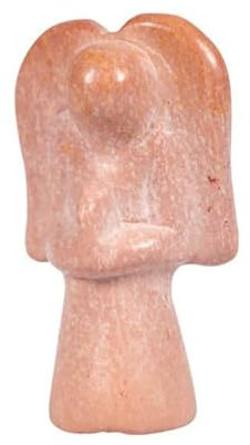 Praisent Figur Speckstein Betender Engel Mini rosa