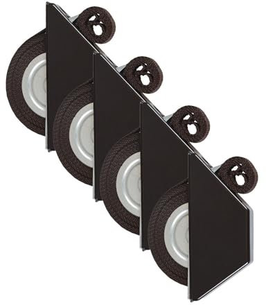 4 x INOVATEC Rollladen Halbeinlass Gurtwickler braun Mini 5 m Gurtband