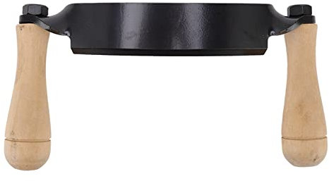 Leapiture Zugmesser, Holzgriff, HRC 30, Wolframstahl, gebogenes Ziehmesser, handgefertigtes Zugmesser-Werkzeug für die Holzbearbeitung (8 Zoll)