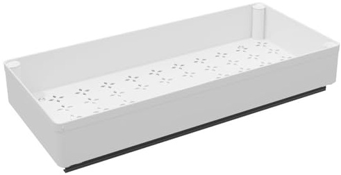 Creperture Küchenschrank Organizer Ausziehba, 40x18x7cm Teleskopschublade ABS Schrank Organizer Schieben Sie aus Schubladen Regale für Küche Pantry, Wohnzimmer, Badezimmer