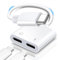 Gbformat 2 en 1 Adaptateur Double USB C Jack Casque et Chargeur, USB C Splitter USB C vers USB C Femelle Adaptateur Audio Splitter, pour Casque et Charge PD 60 W, pour 15/Samsun/Huawe/Xiaom/Gogle
