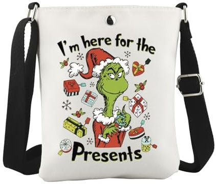 Umhängetasche mit Weihnachtsfilm-inspirierter Umhängetasche, schönes Monstergeschenk, For the Presents Cb Eu, 6.5 Inches ×8.27 Inches