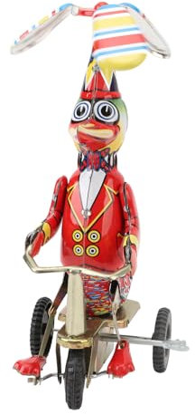 Annadue Ente auf einem Fahrrad Blechspielzeug, handgefertigtes zartes Uhrwerk Blechspielzeug, Retro Wind Up Ente auf Fahrrad Blechspielzeug, Erwachsene Sammlungen
