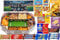 American Football Snackstadion Pro 2024 - Einizgartiges Geschenk für echte Football Fans, Echtes Stadionfeeling für Zuhause. Überraschung für jeden Football Fan - Farben Auswahl (Blau/Schwarz)