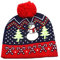 Weihnachtswintermützen für Männer und Frauen, weiche, warme Strickmütze, Skistrumpf, Manschettenmütze Winter Stirnband Kinder (G, M)