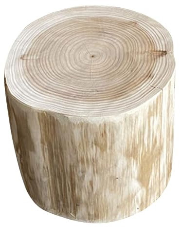 Sosoport Tabouret Décoratif en Bois Naturel pour Table Basse Ou Chaussures À Langer