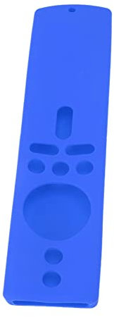 ZASCHMOY Anti Slip Silicone Remote Control for Mi Box S & Mi TV Stick with Shockproof Feature - Durable Black Protective Case with Precise Cutouts for Button Access (Blue)
