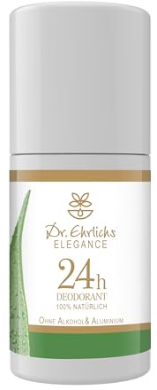 Dr. Ehrlichs Elegance Deodorant Roll-on, ohne Alkohol und Aluminiumsalze | mit Bio Aloe Vera und Pflanzenextrakten, sanfte Deo-Pflege, 50 ml