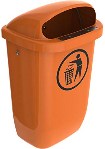 Corbeille à papier orange