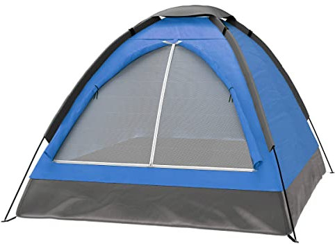 Wakeman Unisex-Erwachsene, Blau 2 Personen Zelt-Regenfliege & Tragetasche-Leichte Kuppelzelte für Kinder Camping, Rucksackreisen und Wanderausrüstung Outdoors