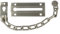 Amig - Cadena de Seguridad para Puertas Mod. 1 - Largo de la Cadena: 200 mm - Tirador de Embutir para Puertas de Entrada - Eslabones Resistentes de Acero - Laton Plateado