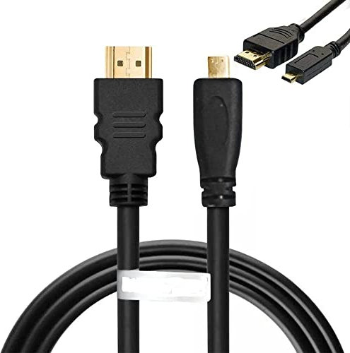 DHERIGTECH 3M GOLD PLATED HIGH SPEED MICRO HDMI CABLE FOR CAMERA Panasonic Lumix DC-FZ82.