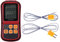 RGBS Dual Channel Digitales Thermometer mit zwei K-Typ Thermoelemente Temperatur Messgerät mit LCD Hintergrundbeleuchtung für K/J/T/E/R/S/N Thermoelement, für Industrie, Landwirtschaft, Meteorologie