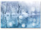 Paul Sinus Art Fotografie – Winterlandschaft mit Fluss und Schneefall - Leinwandbild 120x80cm