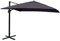 Mendler Gastronomie-Ampelschirm HWC-A96, Sonnenschirm, 3x3m (Ø4,24m) Polyester/Alu 23kg drehbar - anthrazit