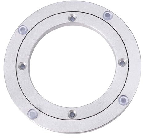 Aluminum Alloy Turntable Bearings Heavy Duty Bearing Table Swivel Plate Hardware Round Rotating Turntable for Restaurant Dining Table Cake Decorations TV Monitor Stand(6 Inch)