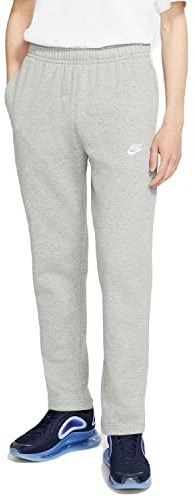 Nike Herren Hose Sportswear Club Fleece, Dark Grey Heather/Matte Silver/White, 2XL, BV2707-063