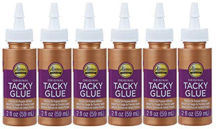 Aleenes, Ilovetocreate Aleene's Original Tacky Glue 59ml 6pcs, 2oz, Ideal for Slime, Crafts and School Projects