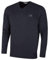 Calvin Klein Golf Mens V-Neck Tour Sweater - Denim Marl - L