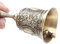 HEEPDD Hand Glocke, Weinlese Zink Legierungs Abendessen Handbell Vielzweckanruf Service Glocken für Haupthochzeits Dekorations Stab Weihnachtsmann Weihnachts Geschenke