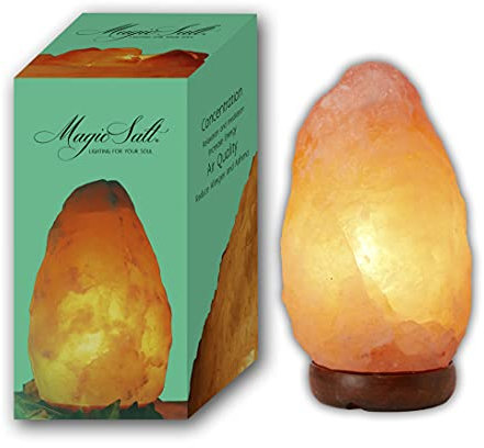 Lampada di sale dell'Himalaya 2-3 kg con dimmer e lampadina a LED - Magic Salt® Lighting For Your Soul