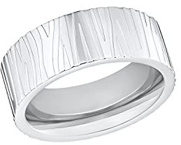 s.Oliver Ring Edelstahl Damen Ringe, Silber, Kommt in Schmuck Geschenk Box, 2032525