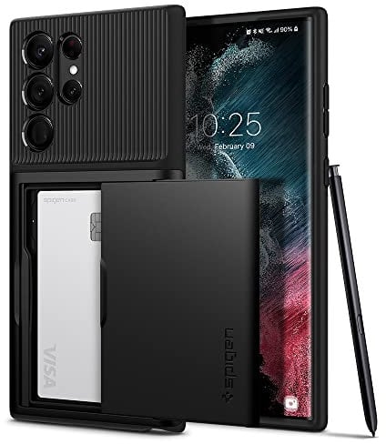 Spigen Slim Armor CS Case Compatible with Samsung Galaxy S22 Ultra 5G - Black
