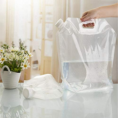10L Camping Wasserbehälter, PVC Outdoor Tragbar Faltbarer Notfall Wasserspeicher für Selbstfahrende Camping Reisen Radfahren Bergsteigen(10L)