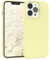EAZY CASE Premium Silikon Handyhülle kompatibel mit iPhone 13 Pro, Slimcover mit Kameraschutz und Innenfutter, Silikonhülle, Schutzhülle, Bumper, Handy Case, Hülle, Softcase, Blass Gelb