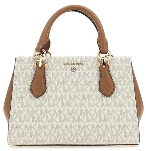 Michael Kors Women Sm Xbody Hand Bag, Vanilla/Acrn
