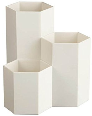 Pot à crayons multifonction en plastique pour stylos, crayons, organiseur de bureau, vase hexagonal, décoration de bureau, pot à crayons pour filles, enfants, cadeau pour bureau, salle de classe,