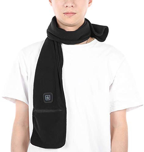 USB Heizschal, Beheizter Schal, Heizschal Warm Nackenwärmer mit 3 Stufen, Warmer Winterschal für Männer, Frauen, Camping, Wandern, Skifahren
