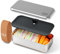 monbento - Metall Brotdose MB Sense Canyon - Edelstahl Lunchbox mit Luftdichtem Deckel - Perfekt für Büro/Meal Prep/Schule - BPA Frei - Ofen/Mikrowellen/Gefrier/Spülmaschinenfest - Grau…