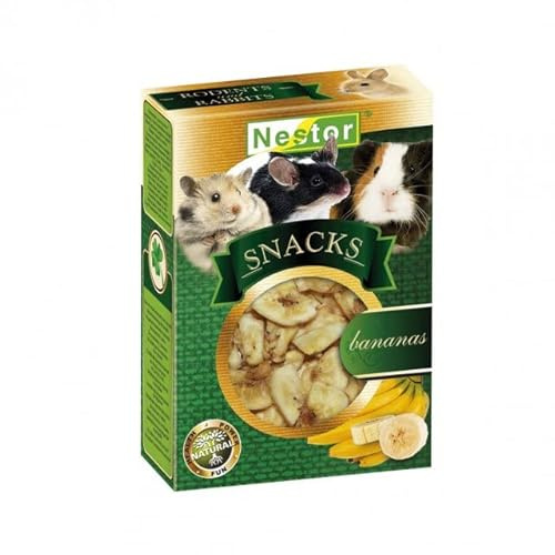 Snacks for Rodents and Rabbits Bananas 45g Hamster Mouse Chinchilla Guinea Pig Rat Gerbil Treats Food