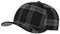 Flexfit Caps Wooly Combed Cap Delta Tartan Glen Unisex Cap Baseball XXS-XXL Basecap Mütze, S-M, 1x Tartan Plaid Black/Grey & 1x HL-Kauf Notizblock