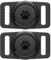 GOCII Airtag Hundehalsband-Halter, wasserdicht, für Apple AirTag, Silikon-Air-Tags-Hülle für Katzen- und Hundehalsbänder, Schwarz, 2 Stück