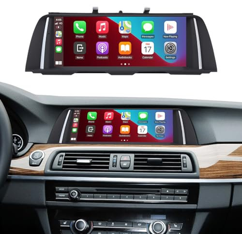 Ninetom 10,25'' Car Radio, Apple CarPlay/Android Auto/Mirrorlink/GPS für 2012-2016 BMW 5 Series F10/F11 mit NBT Touchscreen-Autoradio, GPS-Navigation für das Auto, integrierter DSP
