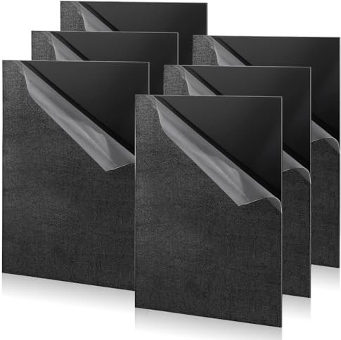 DBREAKS 10 Piezas Hoja de Plástico Acrílico, 297 x 210 x 2 mm Hojas de Acrílico Negro, Metacrilato para Letrero, Arte De Bricolaje, Pintura, Soporte de Fotografía de Exhibición
