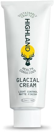 Highland Glacial Cream - Hair Styling Cream- Smooths, Hydrates, De-Frizzes, Texturizes & Defines - Low Hold Matte Finish for All Hair Types - Natural Ingredients that Boost Hair & Scalp Health- 2.5 oz